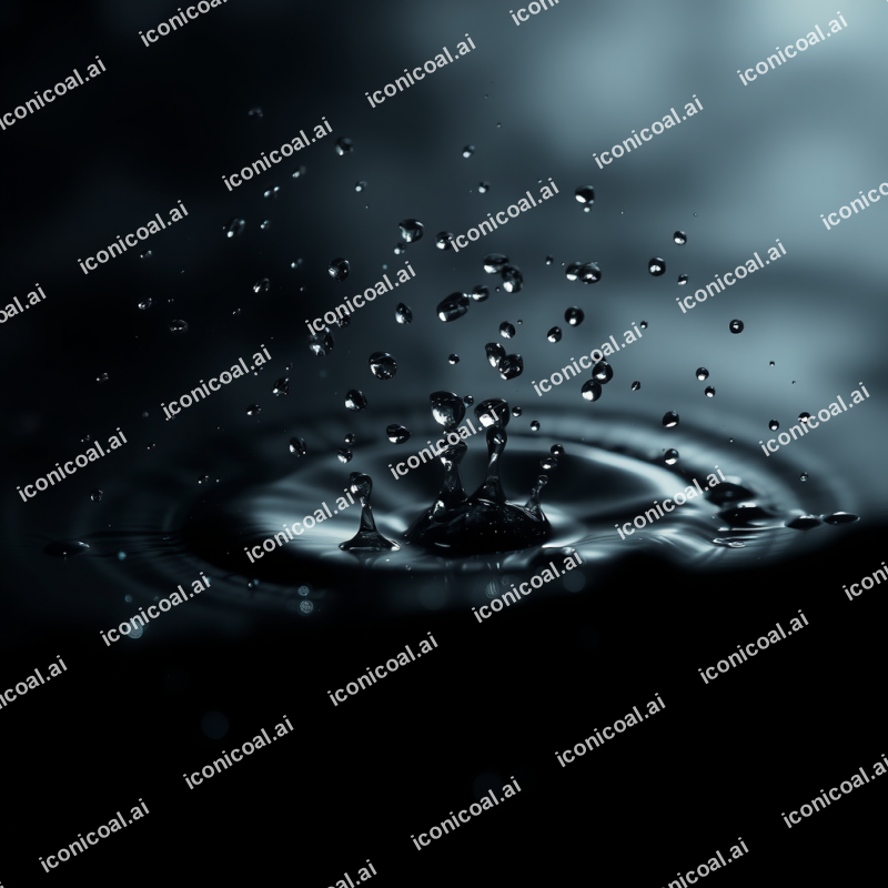 Ink Drops Dispersing In Water