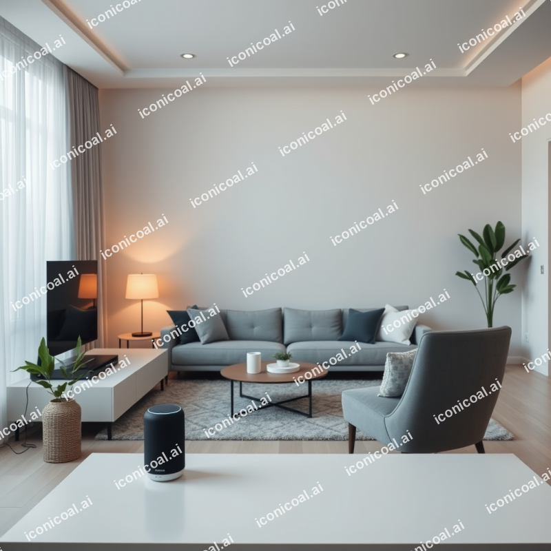 Smart Home Devices Connected Living Room Modern Lifestyle