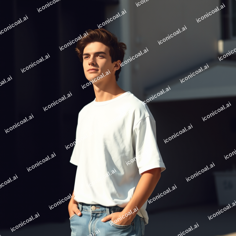 Classic White T-shirt And Jeans Timeless Casual Style