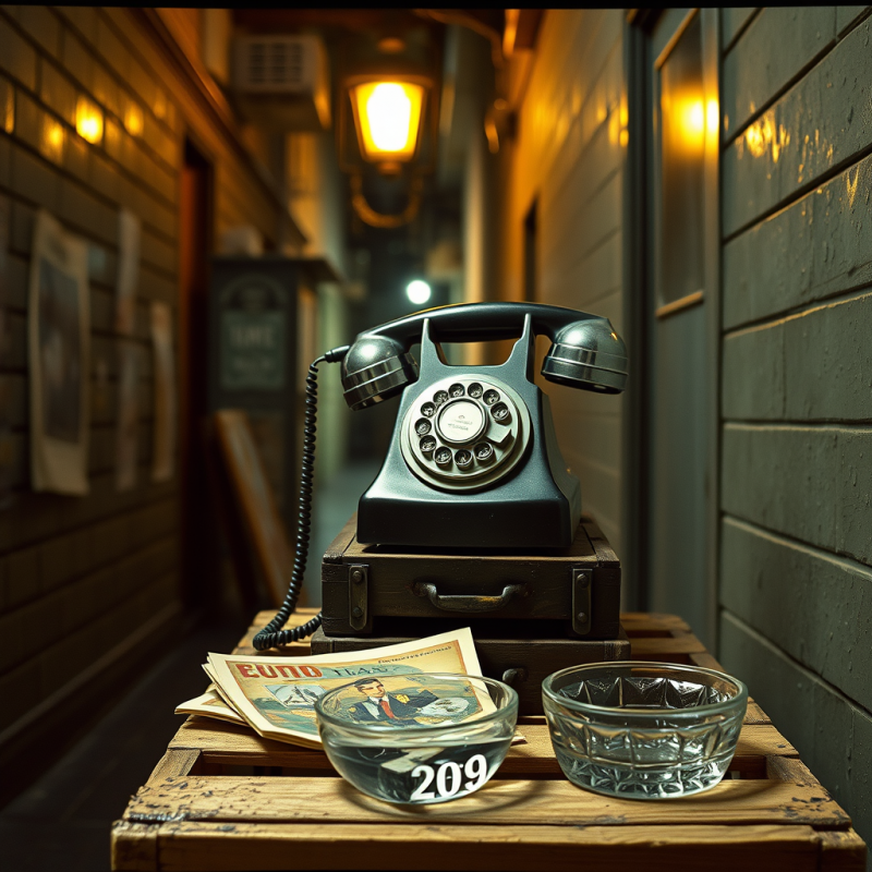 1940s Rotary Phone Perched Precariously on a Weathered ...