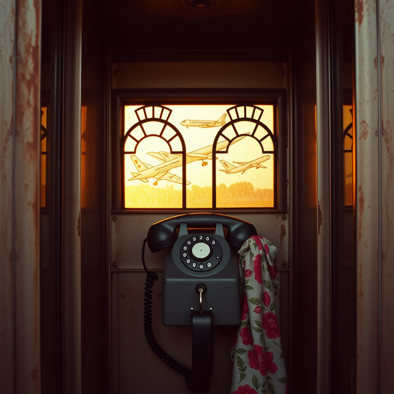 1960s Retro Telephone Exchange Booth
