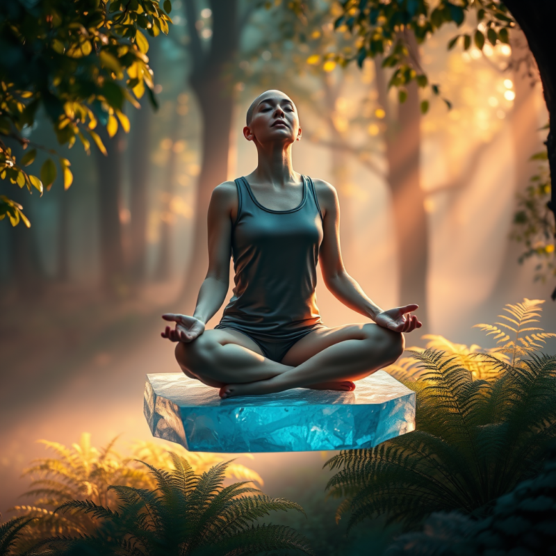 Meditative Forest Pose