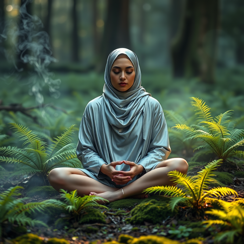 Meditating in the Forest