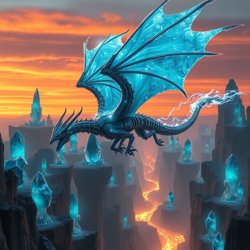 Glowing Ice Dragon