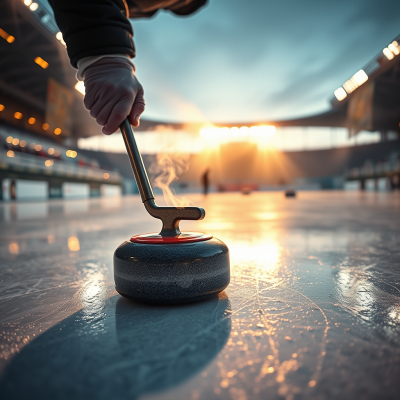 Curling Stone in Hand
