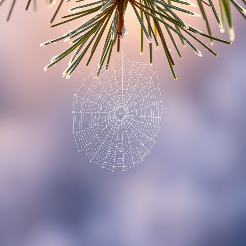 Frosted Spider Web