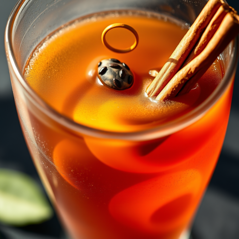 Spiced Orange Drink with Cinnamon Sticks