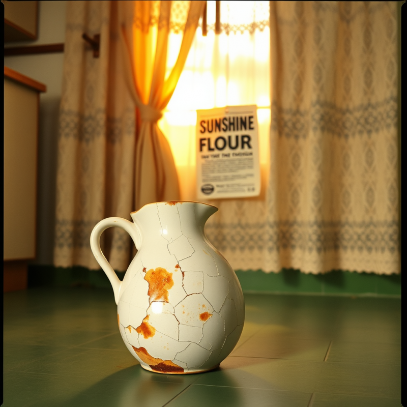 Cracked Ceramic Pitcher