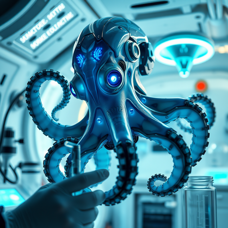 Cybernetic Octopus in Lab