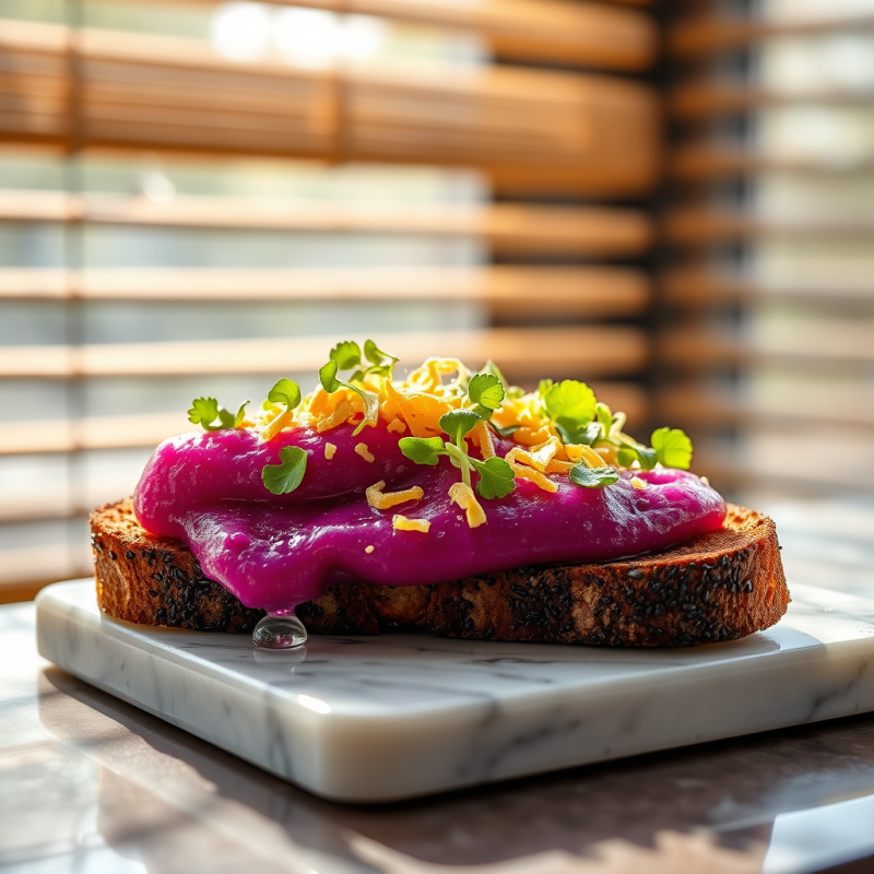 Vibrant Beetroot Toast