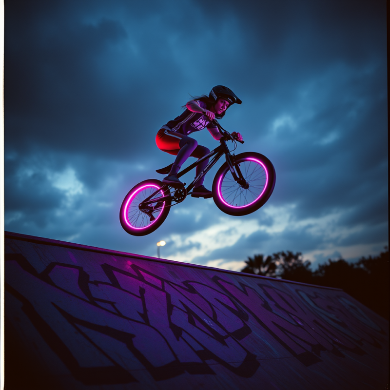 Skateboarder in Mid-air