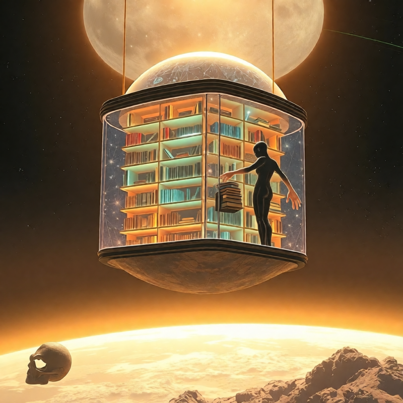 Floating Library in Space
