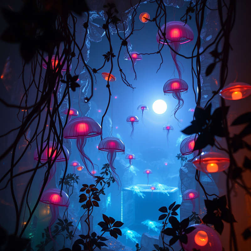 Enchanted Jellyfish Forest