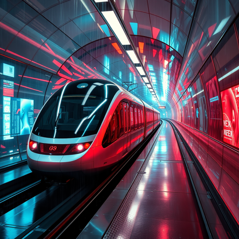 Futuristic High-speed Train