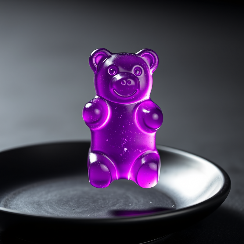 Glowing Purple Bear Jelly