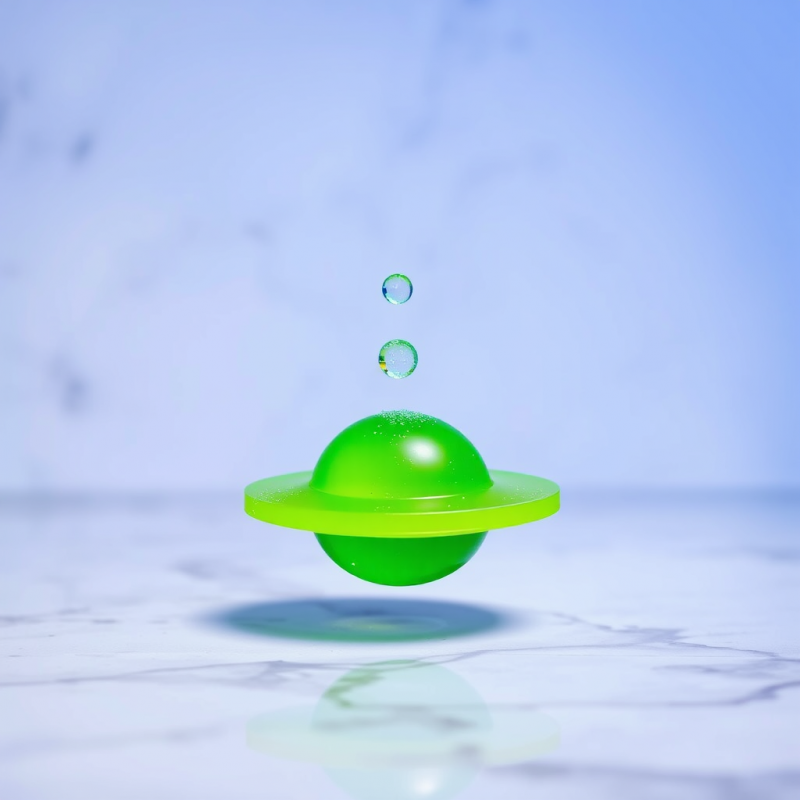 Floating Green Sphere