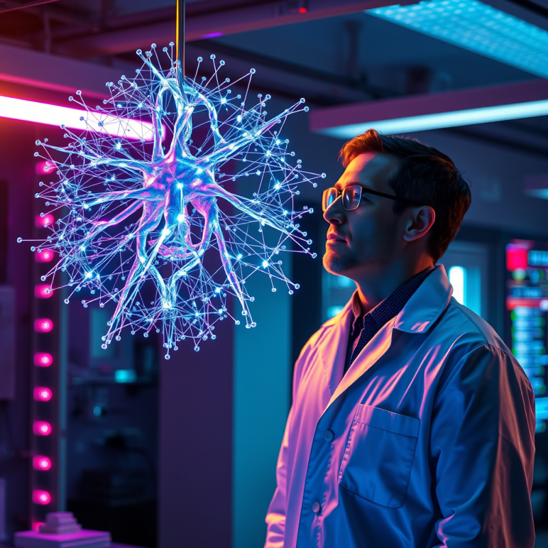 Scientist Observes Glowing Neural Network