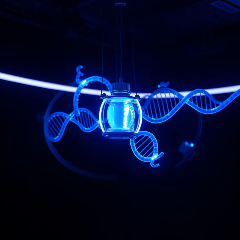 Dna Double Helix Neon Light Fixture