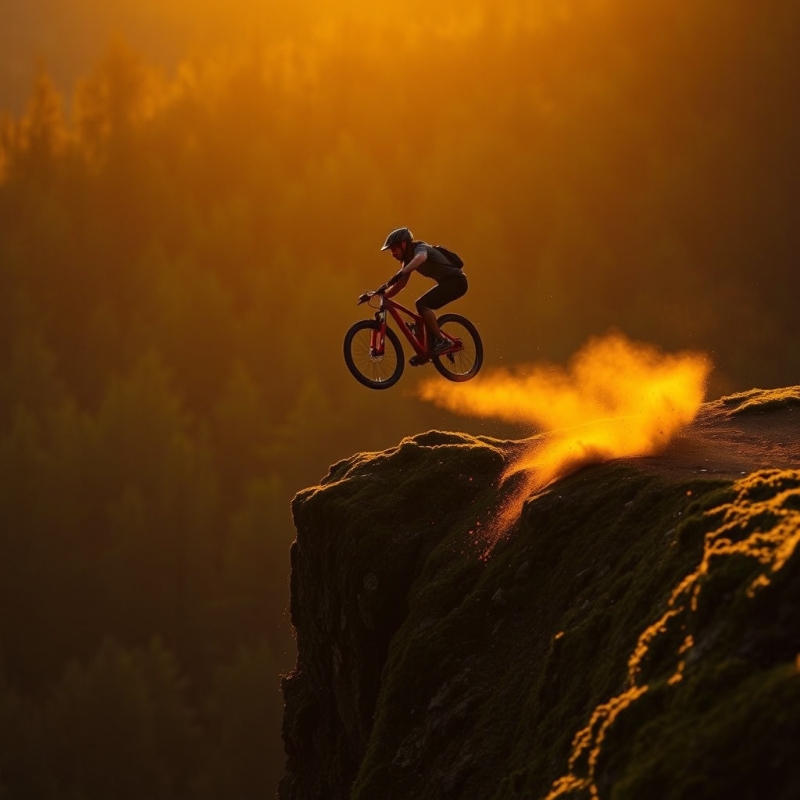 Mountain Biker's Jump
