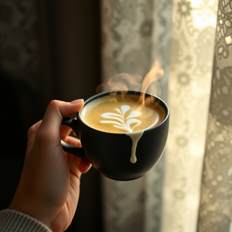 Hand Holding Coffee Cup