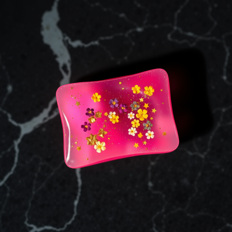 Vibrant Floral Resin Art