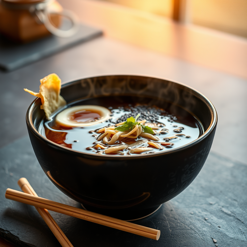 Steaming Bowl of Japanese Ramen