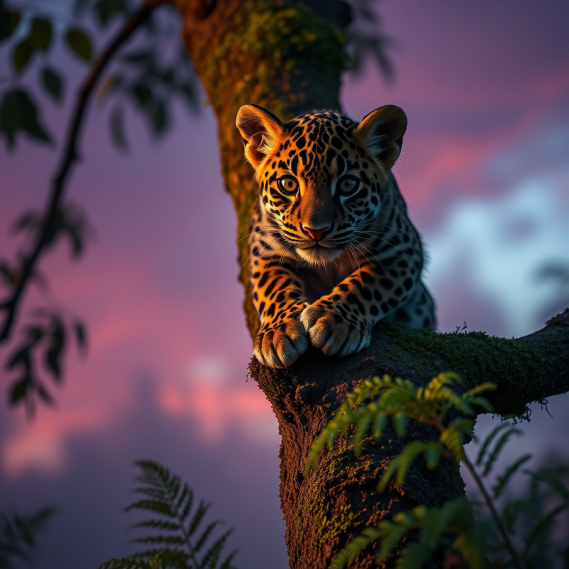 Leopard in the Twilight