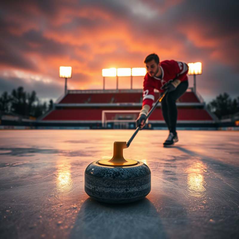 Curling Stone in Hand