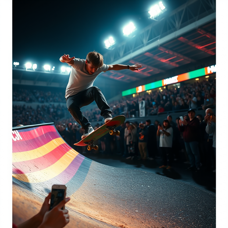 Skateboarder Mid-air