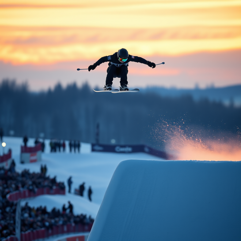 Skier in Mid-air