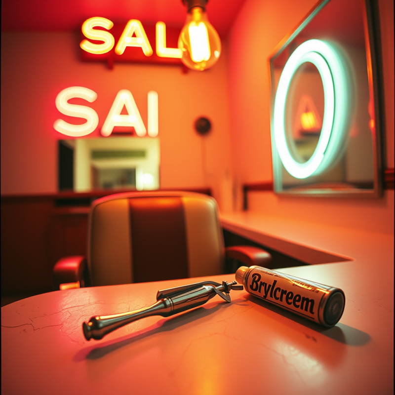 Stylish Bar Setting with Neon Signs