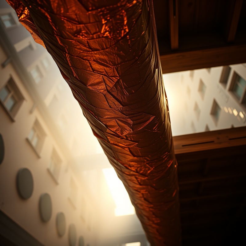 Coiled Metallic Sculpture