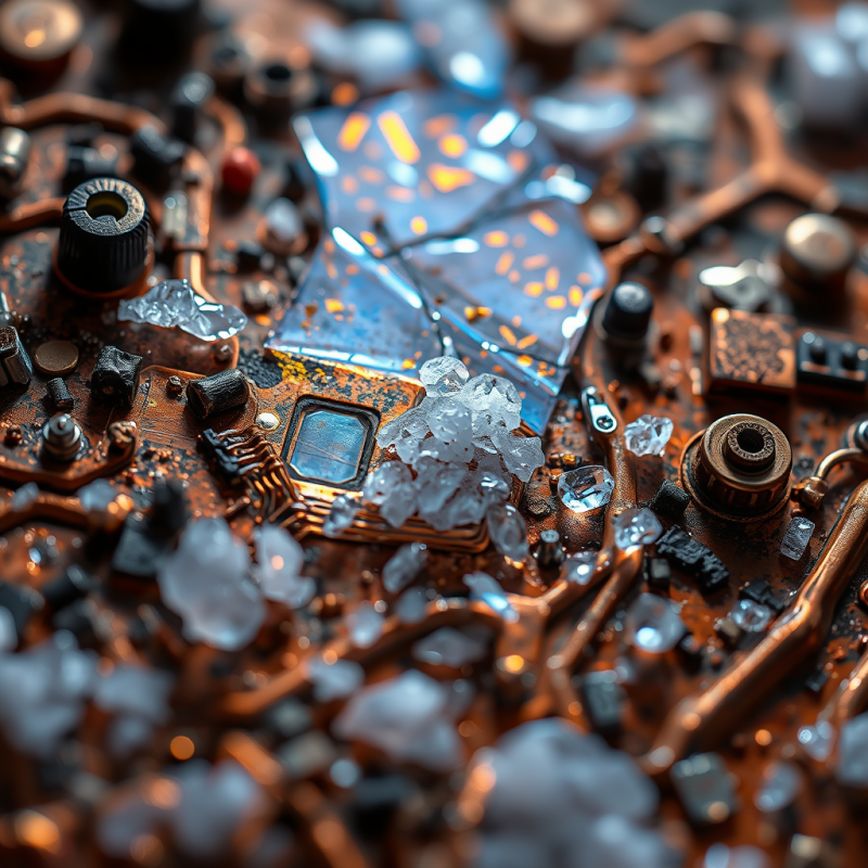 Intricate Circuitry and Ice