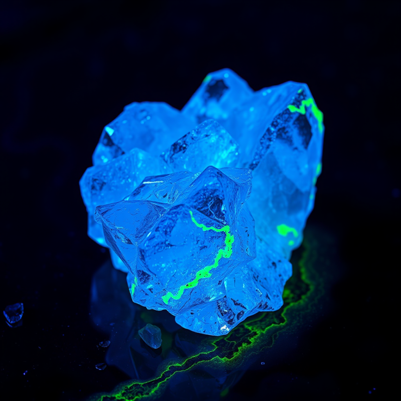 Glowing Ice Crystal