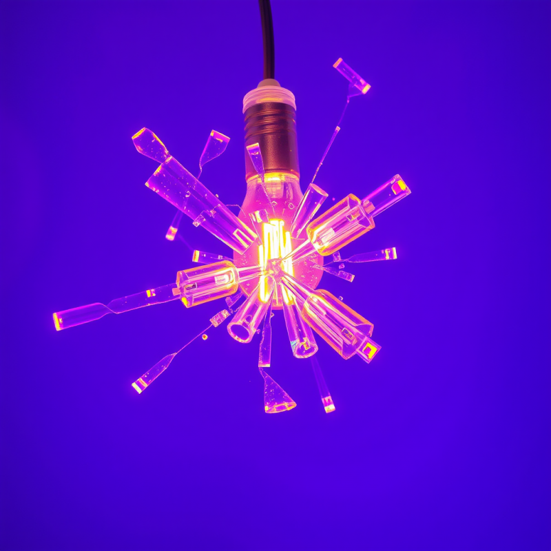 Glowing Glass Light Fixture