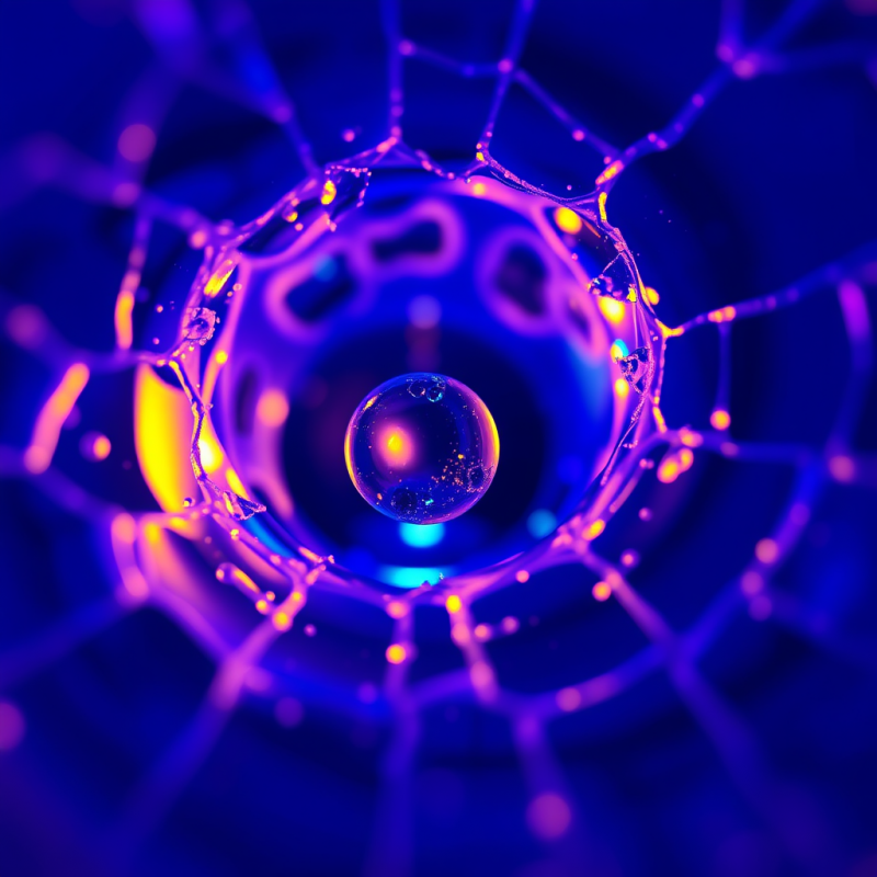 Glowing Water Droplet