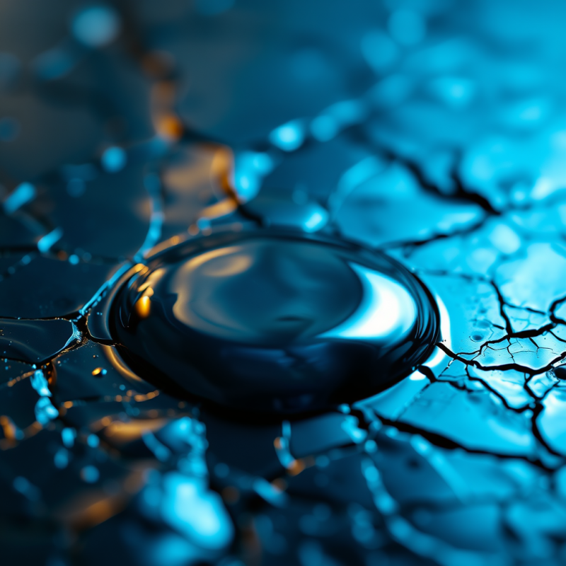 Reflective Water Droplet