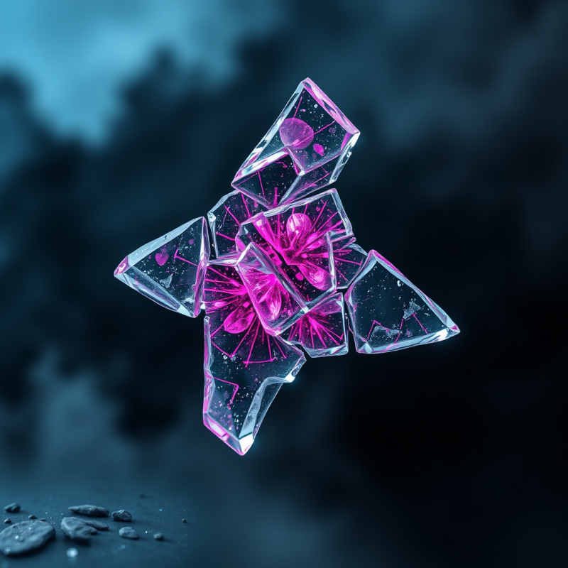 Fractal Glass Sculpture