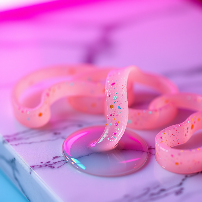 Glittery Pink Ribbon