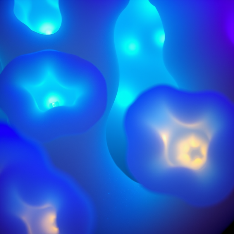 Abstract Blue Shapes