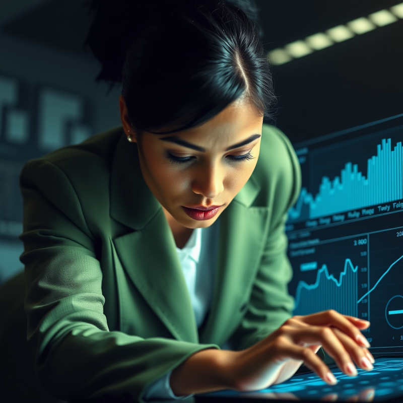 Focused Businesswoman