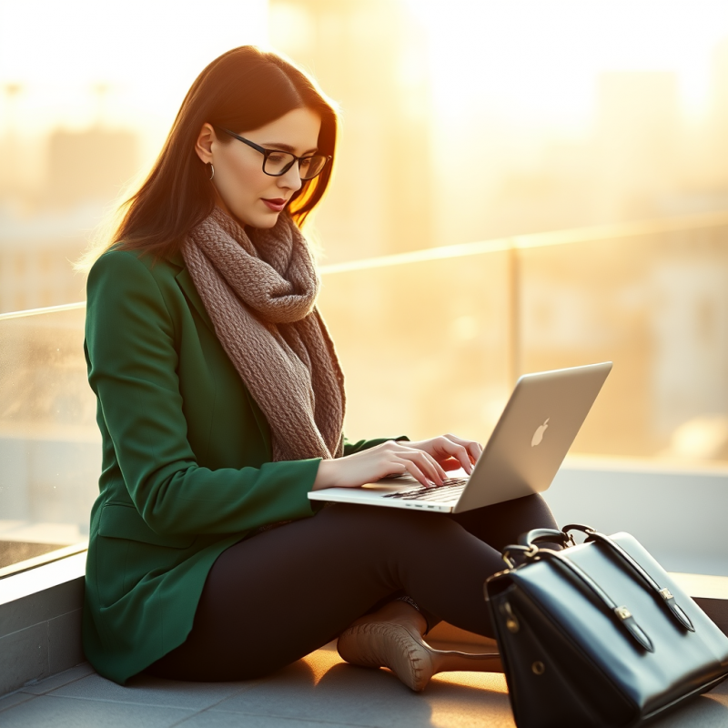 Businesswoman at the Window