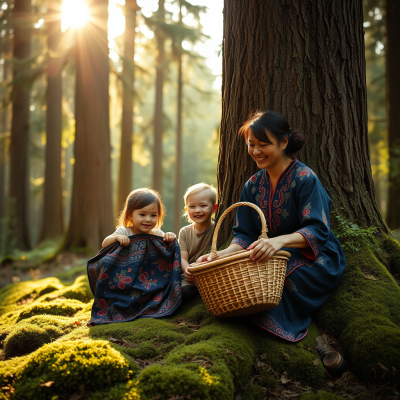 Family in the Forest