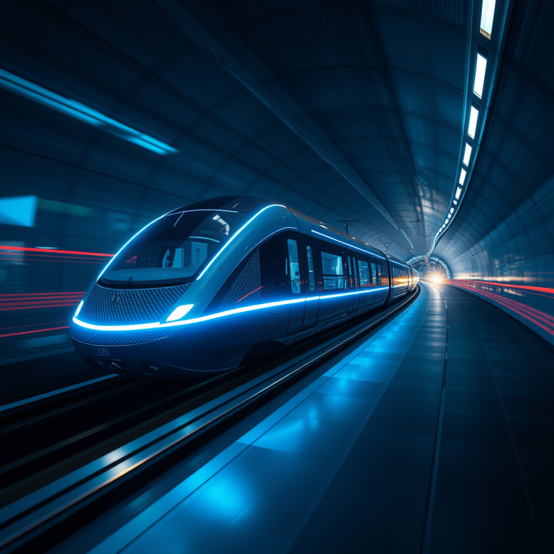 Futuristic High-speed Train