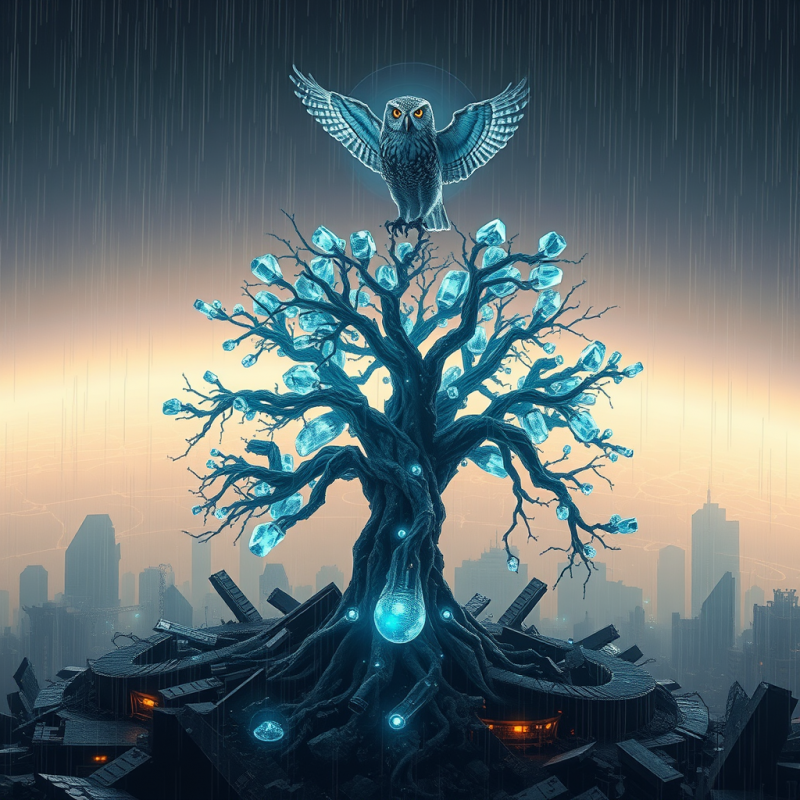 Cybernetic Tree with Owl