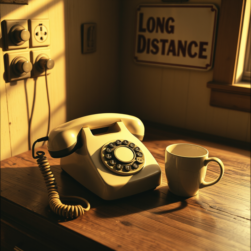 Vintage Telephone and Coffee