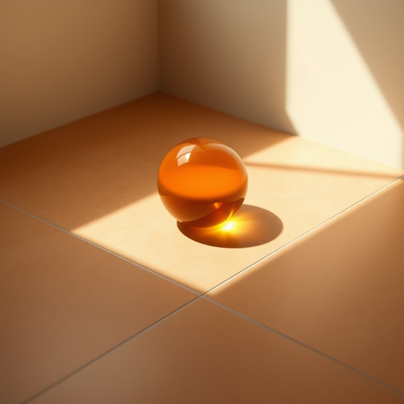 Reflective Sphere on Lighted Floor