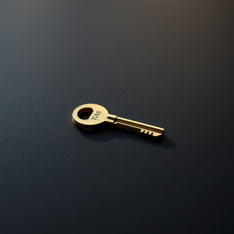 Golden Key on Dark Surface