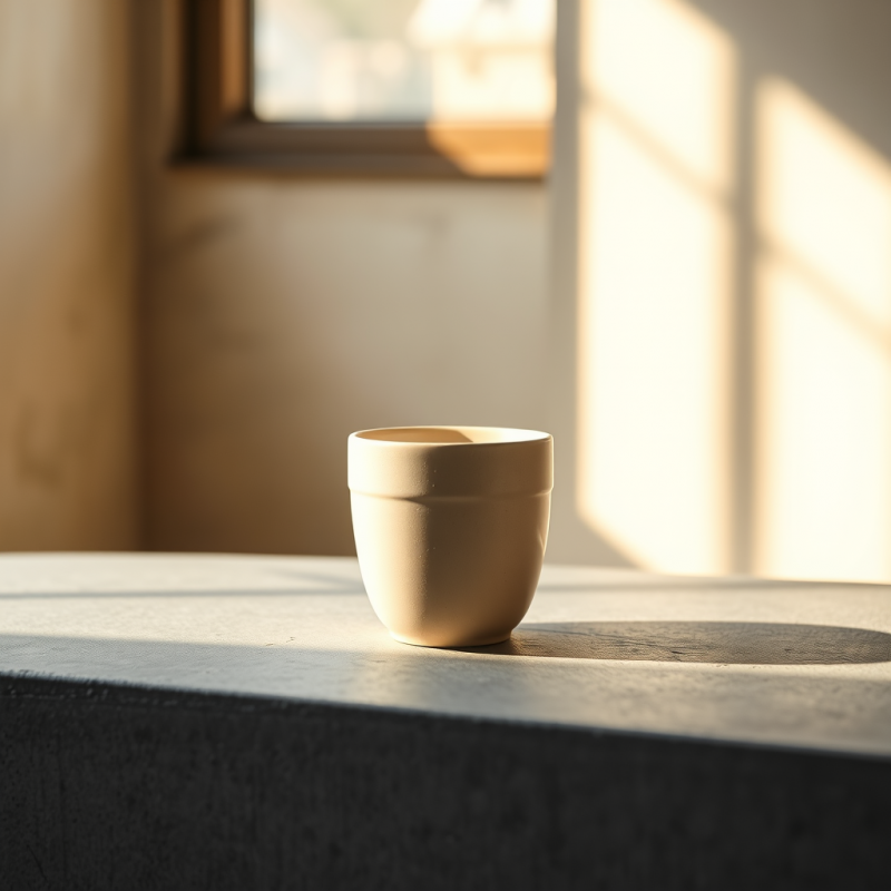 Empty Ceramic Cup