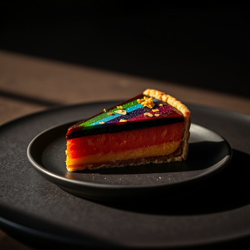 Rainbow Layered Tart